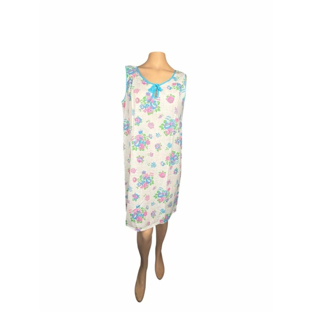 Vintage Grants Floral Sleeveless Dress Size Small